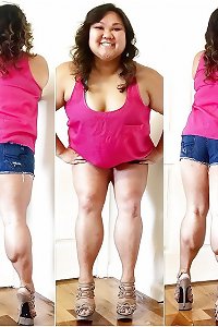 lush asian gym dame with super-sexy heavy legs